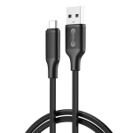 XO kabelis NB265 USB - USB-C 1,0 m 3A juodas