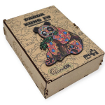 Dėlionė su panda PuzzleOk Panda Kung Fu, PuzA4-04130, 65 d.
