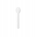 Vienkartiniai popieriniai desertiniai &scaron;auk&scaron;tai balti Vegware BIO 11,5 cm ilgio 50 vnt., Vienkartiniai popieriniai desertiniai &scaron;auk&scaron;tai balti Vegware BIO 11,5 cm ilgio 50 vnt.