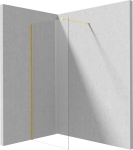 Walk-in du&scaron;o pertvara 110 cm &ndash; eleganti&scaron;ka, minimalistinė stiklinė vonios sienelė