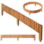 KADAX medinė ritininė tvora, L110, auk&scaron;tis 10 cm, ąžuolas