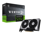 Grafikos plok&scaron;tė - MSI - RTX 5050 8G VENTUS 2X OC - 8 GB GDDR6 - 2560 CUDA branduolių - TORX 5.0 au&scaron;inimas