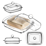 Sviestinis indas KADAX Sviestinis indas su dangteliu sviestiniam stikliniam indui 16 cm Classic