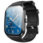 I&scaron;manusis laikrodis Hoco Y28, 1.96" 368x448px, baterija 200mAh iki 3-5 dienų, Bluetooth 5.2, Skambučio funkcija, IP67 - Juoda