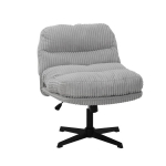 CORDIVO velvetinis pasukamas fotelis pilkos spalvos 66x71x83 cm HOMLA