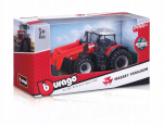 Modelis Bburago Massey Ferguson 8740s su krautuvu, 1:43
