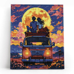 Deimantinė mozaika Po pilnu mėnuliu LG366e, 40x50 cm