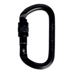 Singing Rock Steel Oval screw black karabinas