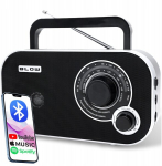 77-543# Radio przenośne analogowe am/fm blow ra12 czarno-białe