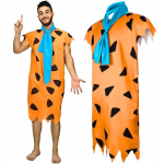 Caveman Costume Flinstones Cosplay Fred Men's Halloween Disguise, Universal