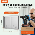 Apžiūros durelės Vevor B010S