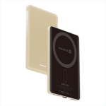 Evelatus PD20W 5000mAh MagLink Elite i&scaron;orinė baterija su belaidžiu įkrovimu EVEP02PBMEG, auksinė