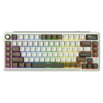 Royal Kludge L75 RGB Palm Green belaidė klaviatūra | 75%, Hotswap, Creamy switches, US