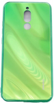 Evelatus Xiaomi Redmi 8 Water Ripple Full Color Electroplating Tempered Glass Case Green