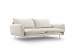 Sofa Cosmopolitan Design Vienna 4S, &scaron;viesios smėlios spalvos