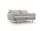 Sofa Cosmopolitan Design Vienna 2S, &scaron;viesiai pilkas gobelenas