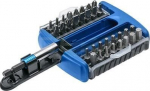 Hogert antgaliukų 1/4 (6,3mm) komplektas S2 plieno / 33dalių, HT1S402