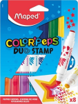 Flomasteris ColorPeps Duo Stamp 8vnt.