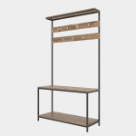 Kabykla Kalune Design Girne, juoda/ruda