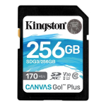 Atminties kortelė Kingston CANVAS Go Plus 256GB SDG3/256GB
