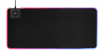 Pelės kilimėlis Deltaco Gaming su RGB ap&scaron;vietimu ir belaidžiu įkrovimu 10W, 900x400 / GAM-092