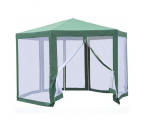 Pavėsinė ZR4152, 200x200 cm, green/white