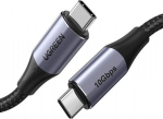 USB-C 3.1 Gen 2 kabelis 100W 5A, 1m, juodas