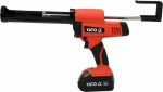 Akumuliatorinis hermetikų ir klijų i&scaron;spaudimo pistoletas 18V 1x4Ah Li-Ion 300 ml su reguliuojamu padavimo greičiu YT-82888 YATO