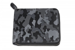 Odinė piniginė su užtrauktuku Zippo Camo Grey