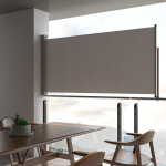 I&scaron;traukiama &scaron;oninė kiemo pertvara vidaXL, 120 x 300 cm, pilka
