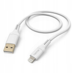 Hama Usb-lightning kabel, 1.5 m, baltas, silikoninis