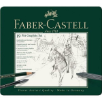 Pie&scaron;tukų rinkinys Faber-Castell Pitt 112973 grafitas (19 vnt.)