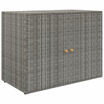 vidaXL Sodo spintelė daiktams, pilka, 100x55,5x80cm, poliratanas