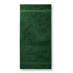 Medvilninis vonios rank&scaron;luostis Malfini Bottle Green, 70x140cm, 50x100 cm