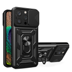 Hybrid Armor Camshield skirtas iPhone 14 Pro Max, juodas