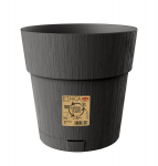 Plastikinis Vazonas su Lėk&scaron;te 25cm Pilkas, 68101