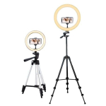 Žiedinė lempa Tripod LED 26cm
