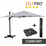 Lauko skėtis su padu ir užvalkalu Comfort, pilkas