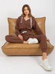 Laisvalaikio kostiumėlis moterims Ex Moda EMKMPL74706P, rudas