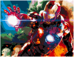 Tapyba pagal skaičius Marvel Geležinis žmogus 40x50 cm
