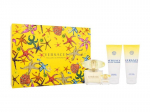 Rinkinys Versace Yellow Diamond: tualetinis vanduo, 90 ml + tualetinis vanduo, 5 ml + kūno losjonas, 100 ml + du&scaron;o želė, 100 ml