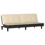 Sofa-lova su porankiais vidaXL, smėlio spalvos