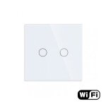 WiFi dvipolis sensorinis jungiklis Feelspot, baltas 600W,WiFi dvipolis sensorinis jungiklis Feelspot, baltas 600W