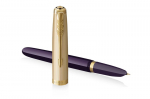Plunksnakotis Parker 51 Deluxe 18K, violetinis