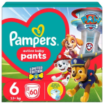Sauskelnės-kelnaitės PAMPERS Pants Paw Patrol, 6 dydis, 13+ kg, 60 vnt