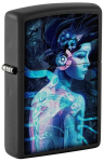 Žiebtuvėlis Zippo 48517 Cyber Woman Design, juodas