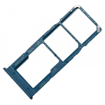 SIM kortelės laikiklis Samsung A125 A12/ A127 A12S mėlynas originalus (service pack)
