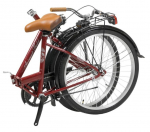 Sulankstomas dviratis Azimut Fold 24" 2023, raudonas