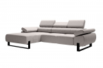 Kairinė kampinė sofa Bogart Verica Mini, pilka