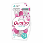 Skustuvas Wilkinson Quattro For Women Sensitive, 3 vnt.